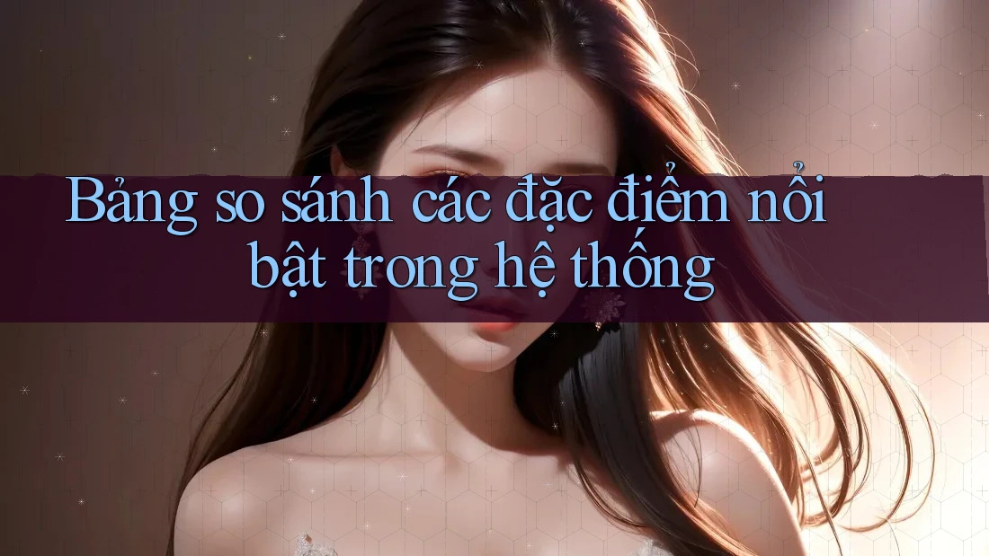 Bảng so sánh các đặc điểm nổi bật trong hệ thống