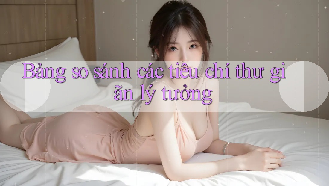 Bảng so sánh các tiêu chí thư giãn lý tưởng