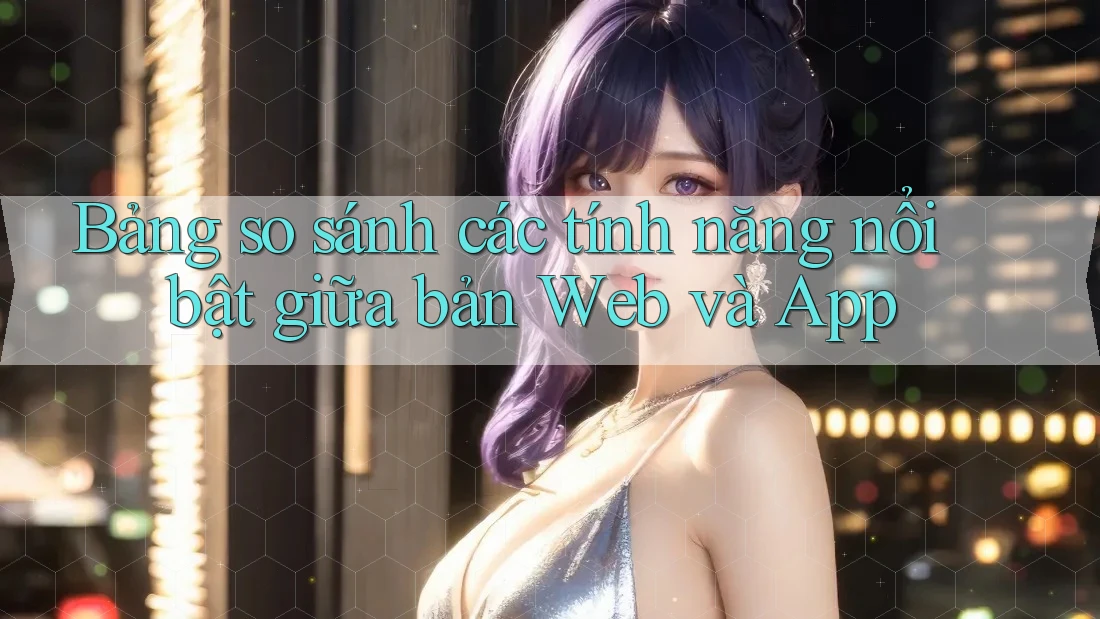 Bảng so sánh các tính năng nổi bật giữa bản Web và App