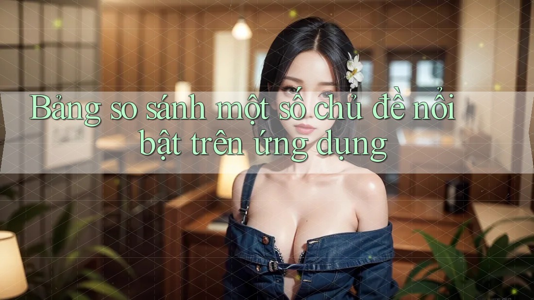 Bảng so sánh một số chủ đề nổi bật trên ứng dụng