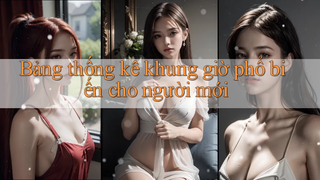 Bảng thống kê khung giờ phổ biến cho người mới