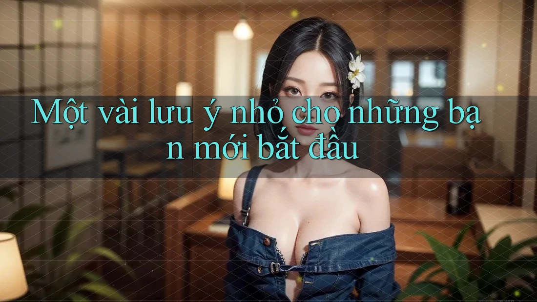 Một vài lưu ý nhỏ cho những bạn mới bắt đầu: