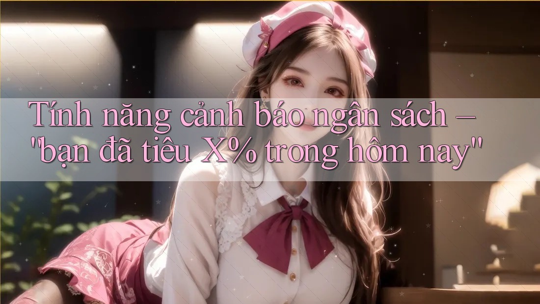 Tính năng cảnh báo ngân sách – “bạn đã tiêu X% trong hôm nay” Tính năng cảnh báo ngân sách – “bạn đã tiêu X% trong hôm nay”