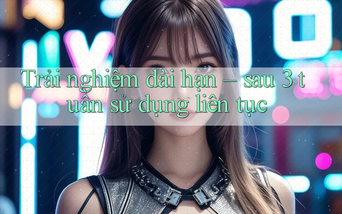 Trải nghiệm dài hạn – sau 3 tuần sử dụng liên tục Trải nghiệm dài hạn – sau 3 tuần sử dụng liên tục