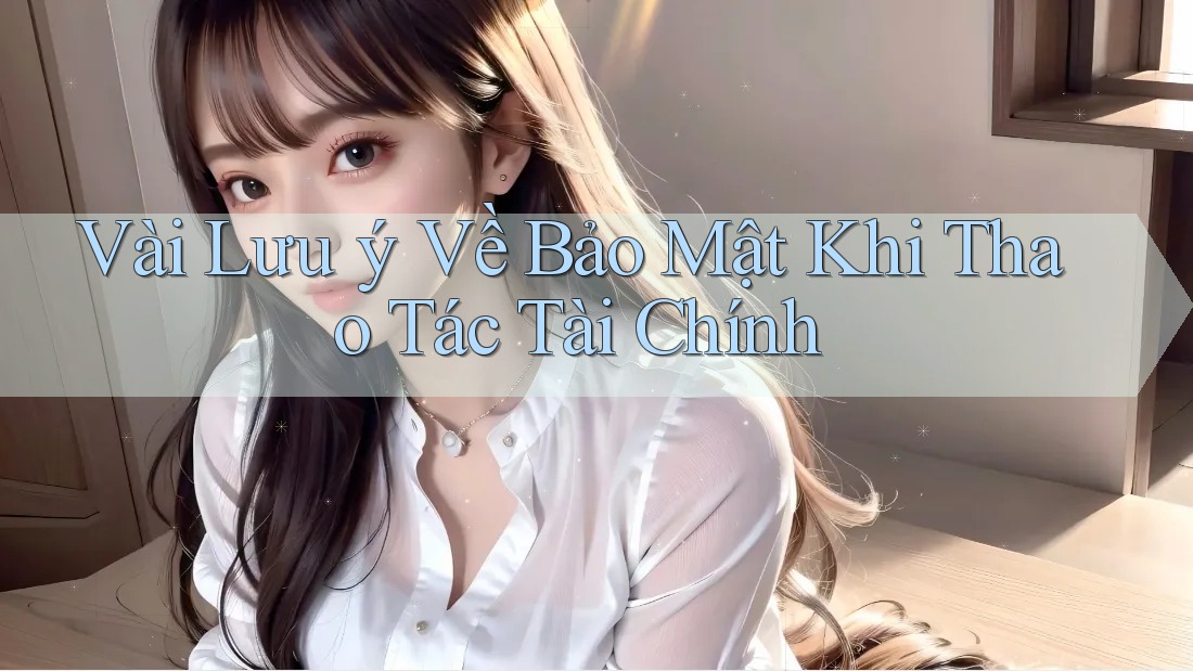 Vài Lưu ý Về Bảo Mật Khi Thao Tác Tài Chính
