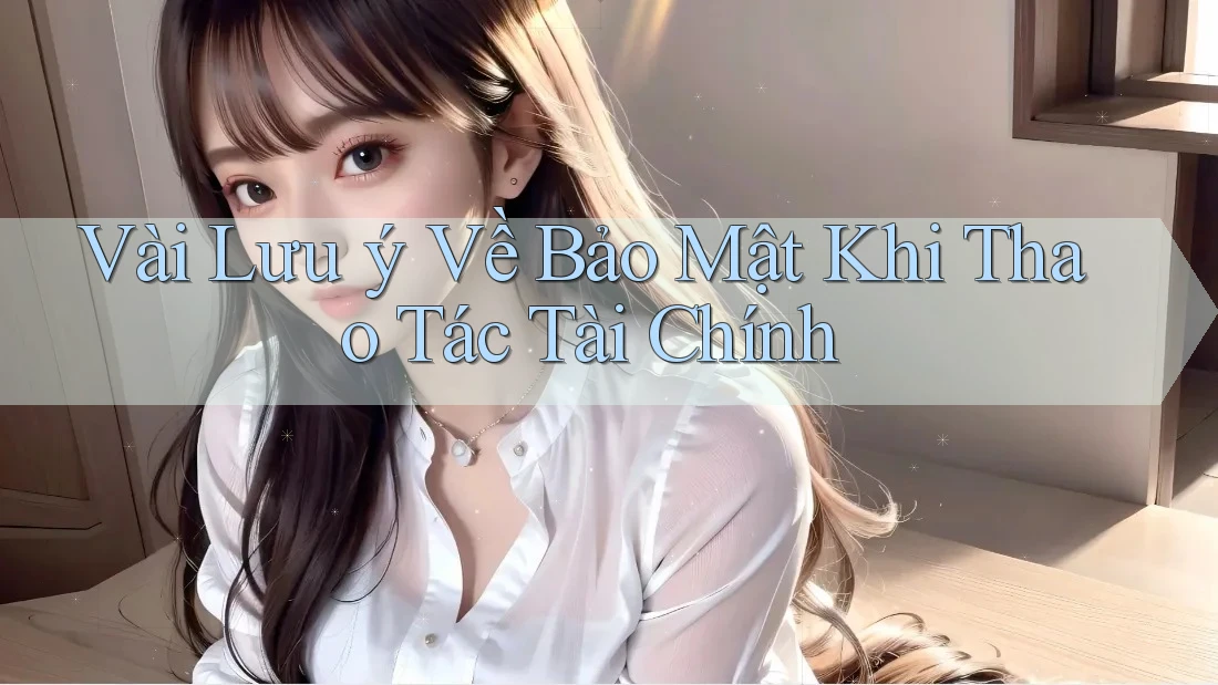 Vài Lưu ý Về Bảo Mật Khi Thao Tác Tài Chính Vài Lưu ý Về Bảo Mật Khi Thao Tác Tài Chính